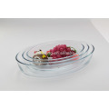 Oval pyrex glass baking dish